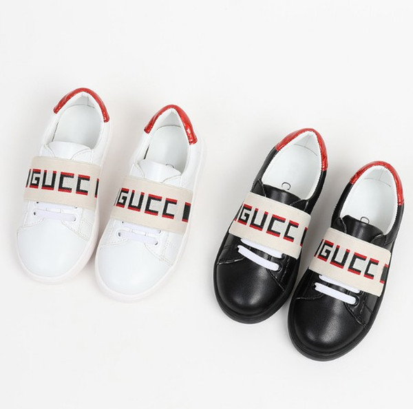 Small white shoes 2019 new children shoes with boys casual sports shoes leather soft bottom 051116