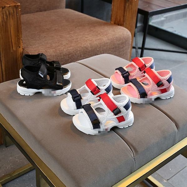 Children Kids Boys Sandals For Girls Leather Baby Ventilation Children's Shoes Catamite Grinningly Sneakers Girl Children Tide Fashion