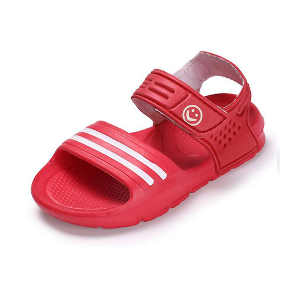 Children Summer sandals boys beach shoes girls candy colors sandals cute smiling face sandals