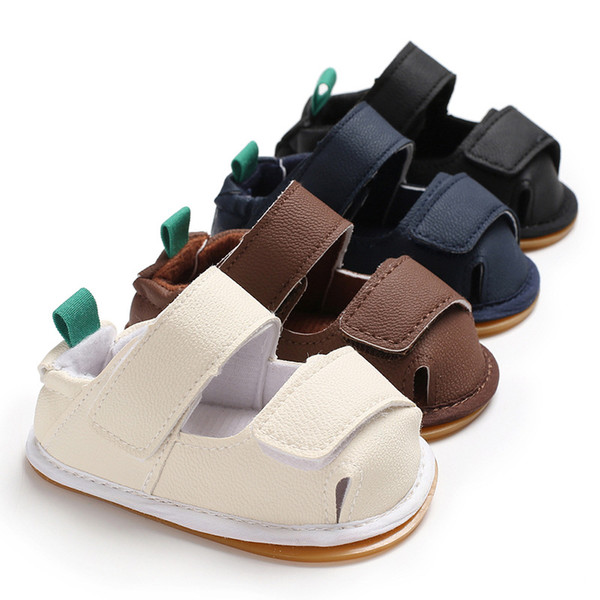 2019 Summer Baby Boys Sandals Cute Infant Toddler Boy Leather Clogs Baby Shoes Summer Slippers Sale Dropshipping