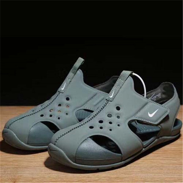 Brand 2018 Summer Beach Sandals Kids Closed Toe Toddler Sandals Children Fashion Designer Shoes For Boys And Girls 22#-35#