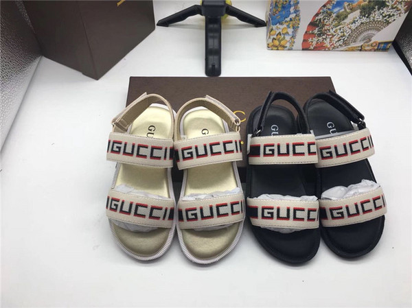 Kid Sandals for Boy Black White Summer Sport Sandals Slippers Kid Boy Girl Designer Shoes Sneakers Summer Beach Sandals