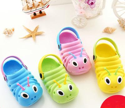 Boys Girls Sandals Baby Summer Beach Shoes Plastic Caterpillar Baby Sandal Newborn Baby Shoes Waterproof Breathable