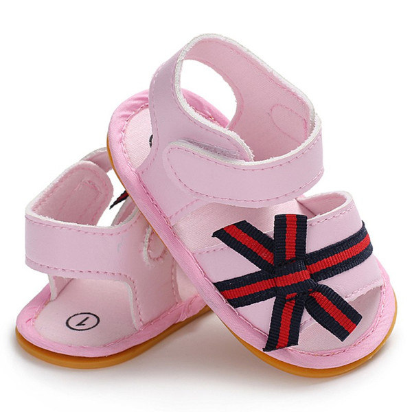 Summer Infant Baby Sandals Casual Stripe Rubber Bottom Toddler Sandals New Arrival Fashion Baby Girl Shoes