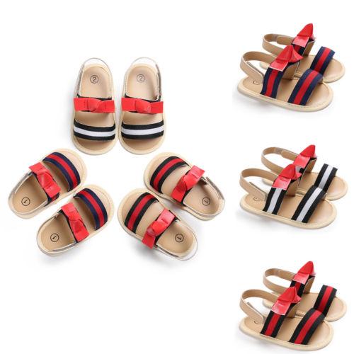 Newborn Baby Toddler Infant Girls Boys Flat Slippers Sandals Shoes