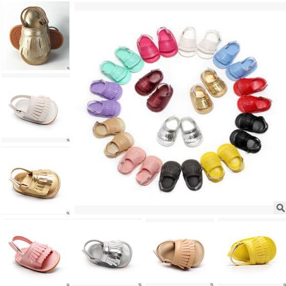 Baby Shoes Tassel Boy Girls Sandals Summer Moccasins Moccs PU Leather Prewalker Infant Babies Shoes for Girls and Boys Free Shipping