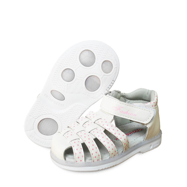 new 1pair Children Girl Leather Orthopedic Shoes, kids Fashion Sandals,New Design shoes