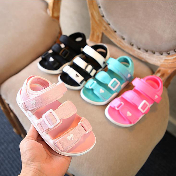 Children's Sandals 2018 Summer Trend Designer Shoes for Kids Korean Style Ribbon Girls Sandals Boys Beach Shoes Baby Shoes