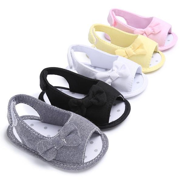 Fashion cute infant girls shoes beautiful summer girl baby bowknot sandals newborn infant casual outdoor princess crib shoes