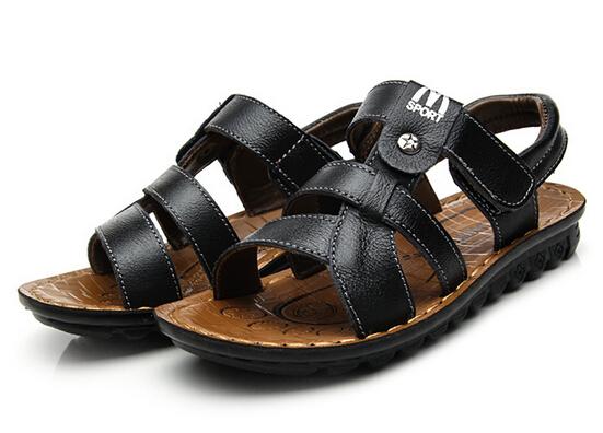 Wholesale-2016 High Quality Leather Kids Children's Shoes Boy Boys Summer Sandals For Boys Male Sneakers free shipping