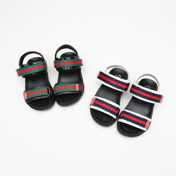 Kids Sandals 2018 Summer New Pattern Children's Magic Sticker Rubber Soft Bottom Comfortable Non-slip Single Children Shoes Cool