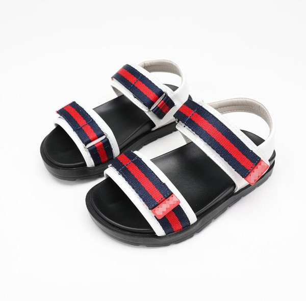 Kids Sandals 2018 Summer New Pattern Children's Magic Sticker Soft Bottom Comfortable Non-slip Single Children cool Shoes