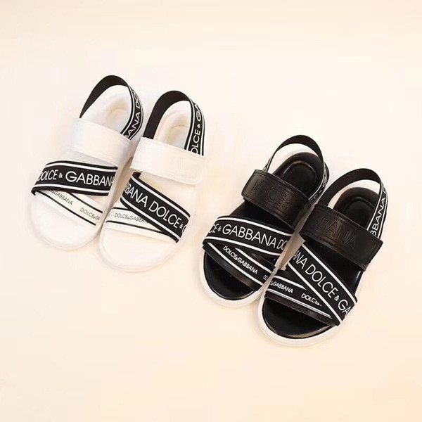 Summer fashion new open toe children's beach sandals boy and girl simple style non-slip soles