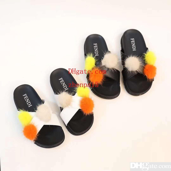 Kids Slippers Brand Children Home Slippers European And American Style Printing Fashion Summer Flat-soled Slippers Outdoor Sandal N-Y11