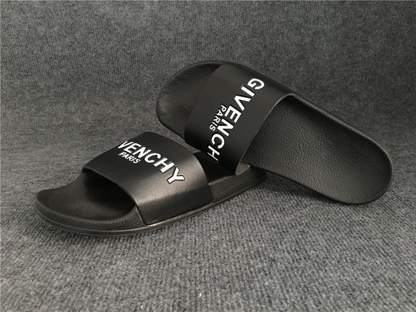 new mens and womens fashion word letters embossed slide sandals size euro 40-45