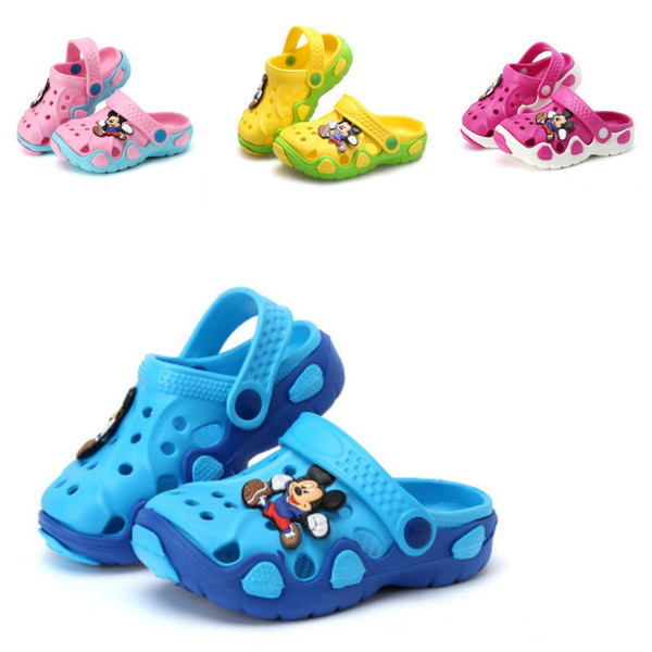 2018 Summer Fashion New Children's Cartoon Characters Cave Shoes Boys And Girls Antiskid baby Slippers Beach