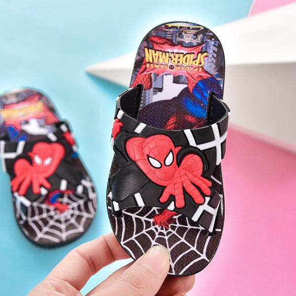 Spider Man Kids Slippers Fashion Anti Skid Comfortable Boy Slippers Summer Cartoon Bathroom Slippers for Children