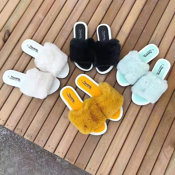 Family Matching Shoes Solid Flat Bottom Slipper Girls Designer Slippers Home Furnishing External Wearing Mom Daughter Slippers 07