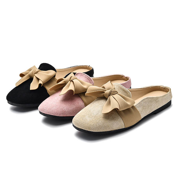 Vintage bowknot girls shoes new 2020 fashion kids shoes kids designer shoes girls sandals kids slippers girls slippers children shoe B564