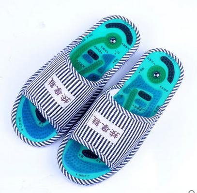 Free shipping child Tai Chi Acupoint massage flip flop adult men and women Pedicure Magnetic therapy stone health care massage flip flop