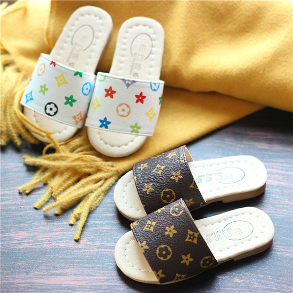 New Korean Version of Girls' children's Shoes Summer Cartoon Fashion Slippers Boys'shoes Baby Shoes 1-4 Years Old