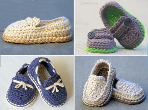 10% off Crochet Pattern - Baby boy - Lil' loafers super pattern pack co 2014 wholesale fashion cute baby crochet shoes cheaper12pairs/24pcs