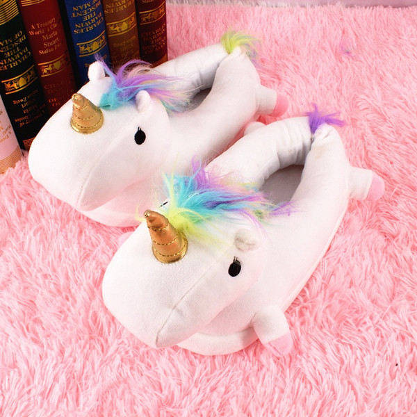 Boys Girls Unicorn Slippers Cartoon Animals Claw Kigurumi Pajama Shoes Kids Adults Home Slippers Cosplay Party Wear