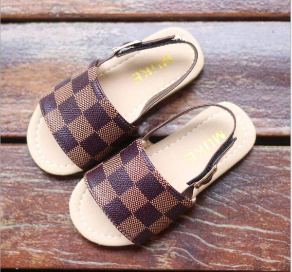 NEW Brand LOUIS VUITTON children's shoes children's sandals 2019 new summer princess shoes Korean sandals hot sale beach shoes#3