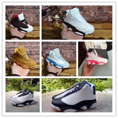 With Box Kids Basketball Shoes for Boys Athletic Girls Outdoor Sports Child Training Children Chaussures Teenage High help shoes Size 25-35