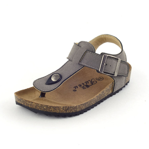 Kids Shoes Summer Thong Sandals for Boys and Girls Toddlers Shoes PU Leather Casual Slides for Boys