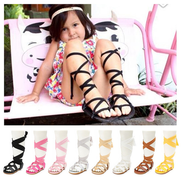 Fashion baby girls leather gladiator sandals fringe shoes toddler infants summer Tassel baby sandals free shipping