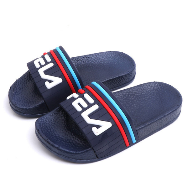 Brand Boys Girls Summer Casual Slippers Soft Sole Fashion Kids Comfortable Non-slip Slippers Children Bath Beach Sandals