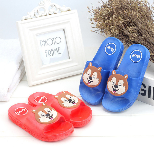 Children's Slippers Bathroom boy and girl Child Home Indoor Bath Cartoon Baby Non-slip Soft bottom Sandals 3 style DHL free shipping