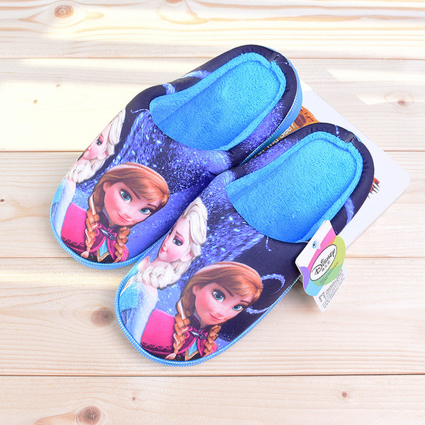 2017 Kids Slippers Winter Warm Children Shoes Girls Cartoon Casual Home Wear Sweet Indoor House slipper