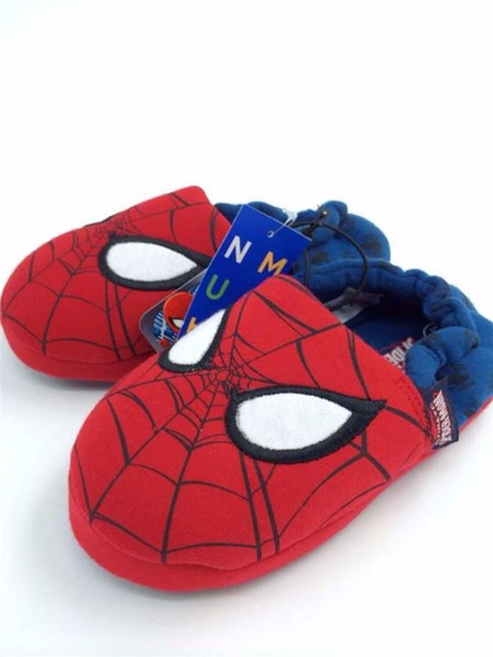 New Fashion Autumn Child Star Spiderman Shoes Red Blue Slippers Color Children Fashion Casual Shoes 26-37