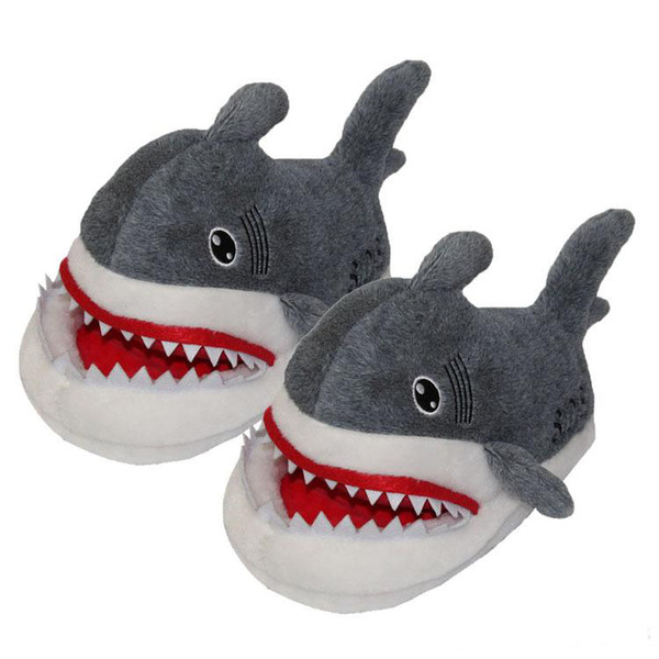 Suck Off Sharks SOS Plush Slipper Winter Warm Cute Soft Doll Shoes Indoor Slippers Cosplay Toy