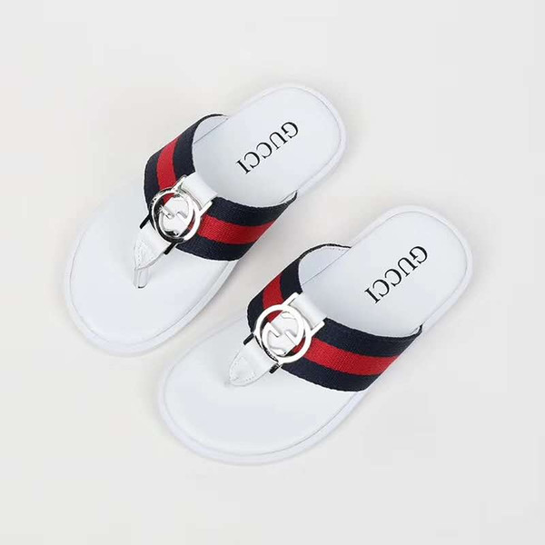 baby boot slipper kids flip flop thong slipper sandals black white fashion slipper for girl Eu21-35