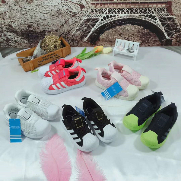 hot sell brand designer kids casual shoes 2019 new Summer childrens superstar Female Sneakers High quality baby fashion shoe