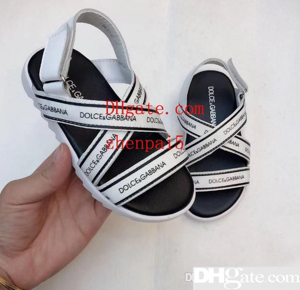 2019 New Kids Leather Sandals Korean Edition Summer Children s Soft-soled Anti-skid Sandals Baby Sandals 3-8 Years Old QT1904187