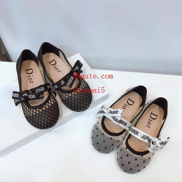 New breathable and comfortable mesh fabric children's shoes shallow mouth wild fashion