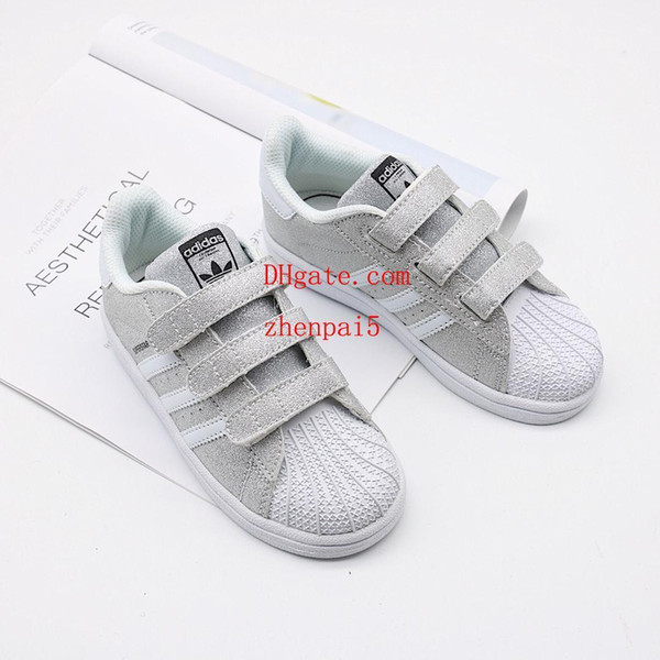 2019 New running shoes fashion kids athletic outdoor canvas lattice sports shoes Soft leather baby boy girl sneakers B-7