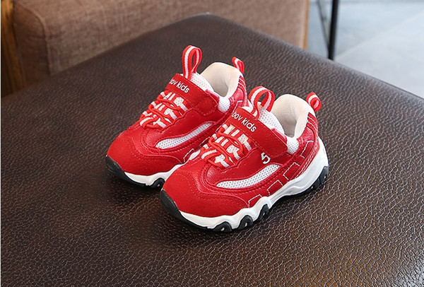 2018 Spring and Autumn and winter baby toddler 1-2 years old baby shoes soft bottom sports shoes boys single shoes girls