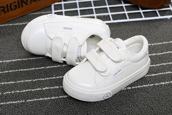 Small star children shoes boys and girls size white shoes low to help solid color casual shoes with 7 types