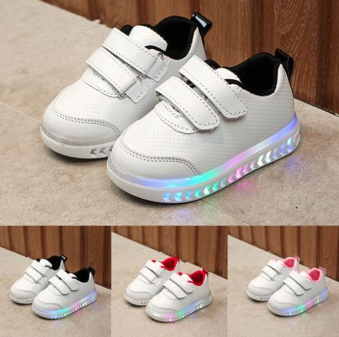 Fashion Kids Sneakers Boys Sports Shoes For Children Baby Boy Girls Light Led Luminous Soft Outdoor Sport Shoes