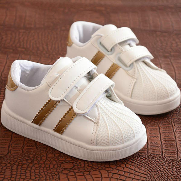 Best Children Shoes Girls Boys Sport Shoes Antislip Soft Bottom Kids Baby Sneaker 2018 New Casual Flat Sneakers White Shoes Size21-30