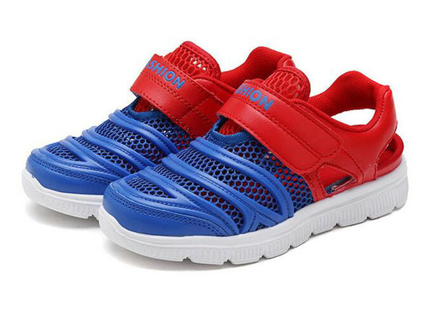 Jeff Sneaker kids Red blue Fashion Casual Shoes Comfortable Mesh Upper light weight