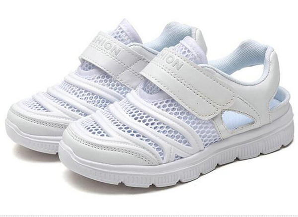 Jeff Sneaker kids All White Fashion Casual Shoes Comfortable Mesh Upper light weight