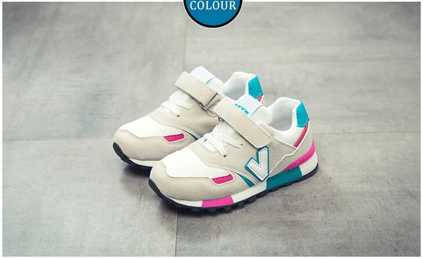 2019 New Kids Toddler Shoes For Baby Boys Girls Children Casual Sneakers Mesh Breathable Soft Shoes Pink Gray