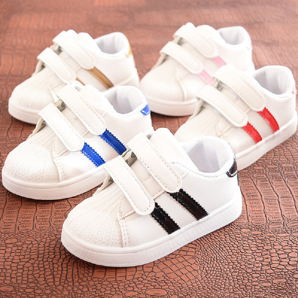 Kids Shoes Soft Casual Sport Girls Shoes 2019 Autumn Spring Striped Kids Sneakers Breathable Children Shoes size 21-30