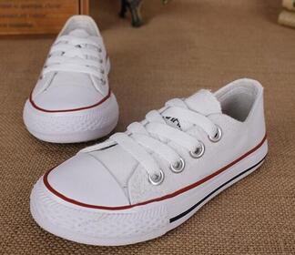 New brand kids canvas shoes fashion high - low shoes boys and girls sports canvas children shoes